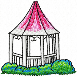 Garden Barriers Embroidery Design 1